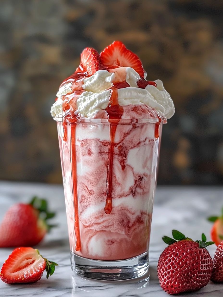 Strawberries Cream Frappucino